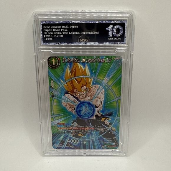 SS Son Goku, the Legend Personified BT13-012-SR Dragon Ball Super Graded 10 Gem - Picture 1 of 2